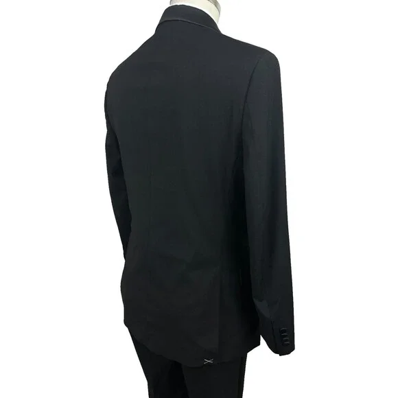 NAUTICA Tuxedo Suit Men's Size 40R 34W Black Modern Fit Stretch NWT $395 - Picture 12 of 15